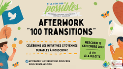 Afterwork 100 Transitions Mouscron - le 13 septembre au local la Hulotte