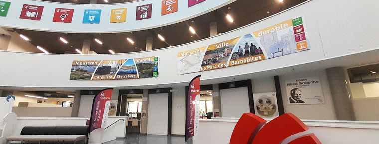 Hall de la commune de Mouscron - expo ODD